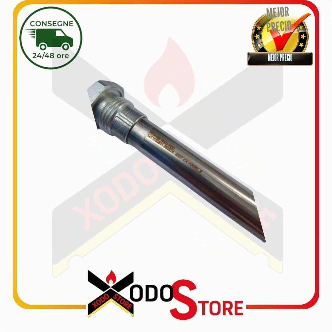 Bujía resistencia encendido D.12,5 – L 163 mm – 400 W, para estufa de pellets Ecosystem