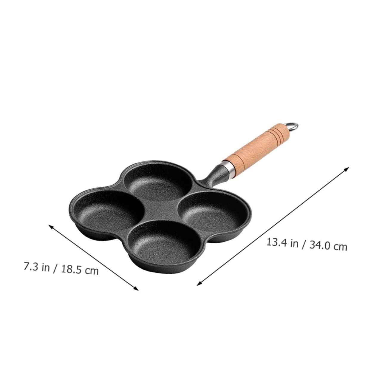 Alipis 1pezzi Padella Per Frittata Pentola Antiaderente Per Uova Design Scanalato Fondo Resistente All Usura Riscaldamento Uniforme