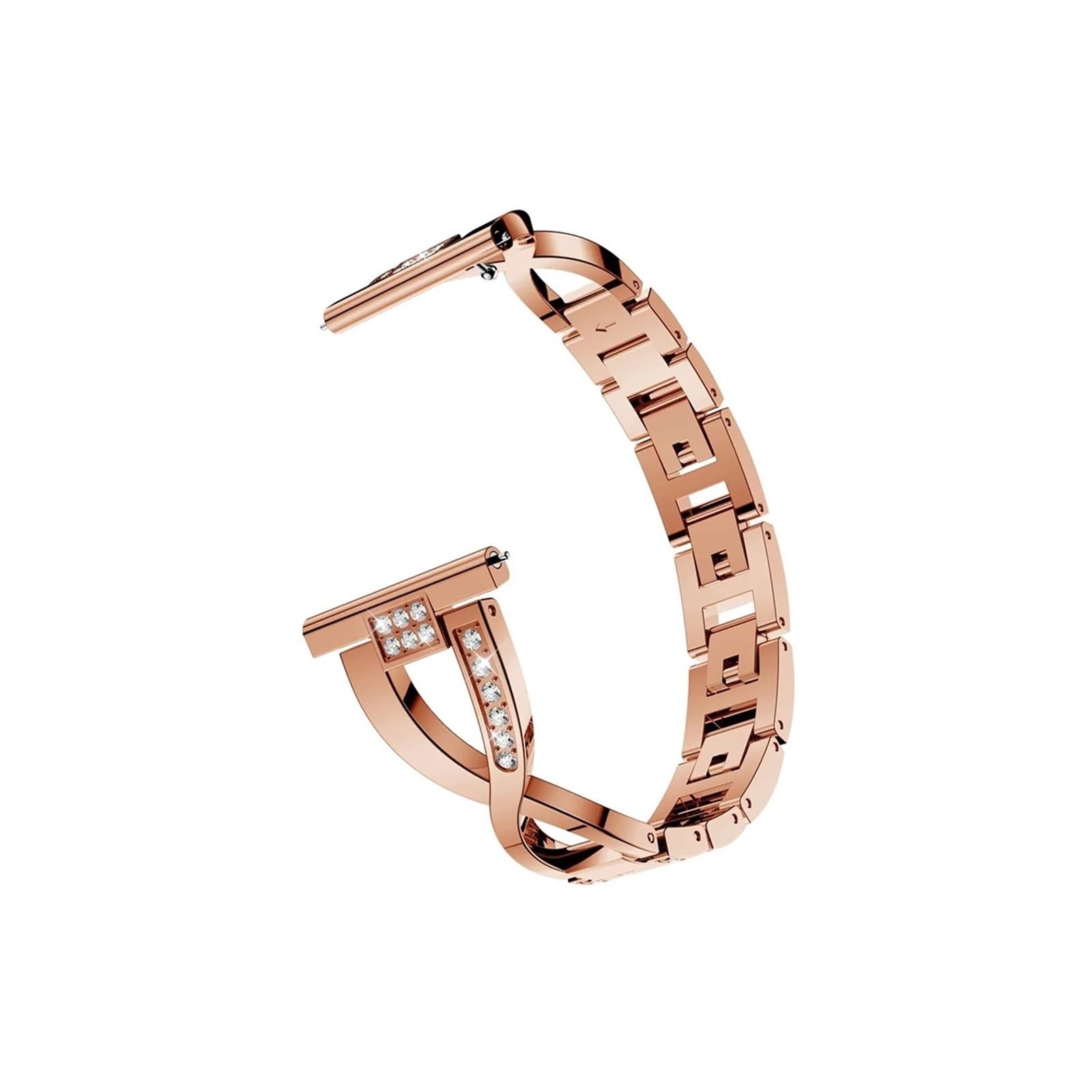 Bracelet en métal pour femme 18 mm, 20 mm, 22 mm pour montre Garmin Vivoactive 4 4S/Venu 3 3S/2 2S/Plus/SQ Accessoires de ceinture diamant