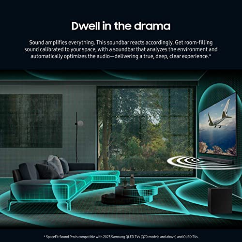 Image of SAMSUNG HW-Q700C 3.1.2ch Soundbar w /Wireless Dolby Audio, Q-Symphony, SpaceFit Sound Pro, Adaptive Sound, Game Mode Pro, Airplay 2, Tap Sound, Chromecast and Alexa Built-in