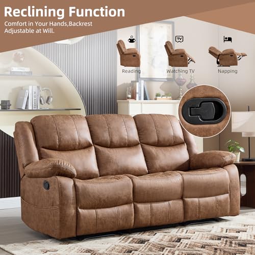 EBELLO Faux Leather Manual Reclining