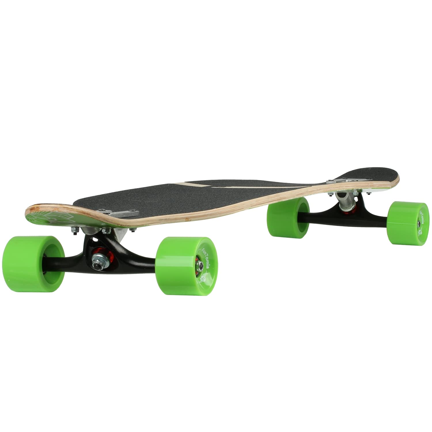 Flex1 fino a 122 kg – Camber Longboard (Flex1 fino a 122 kg, fiore hawaiano – legno d'acero)