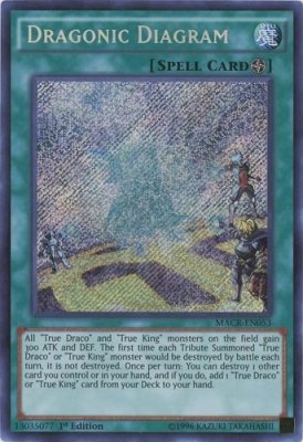 Amazon.com: YU-GI-OH! / Dragonic Diagram (Secret) / Maximum Crisis  (MACR-EN053) / A English Single Individual Card : Toys & Games