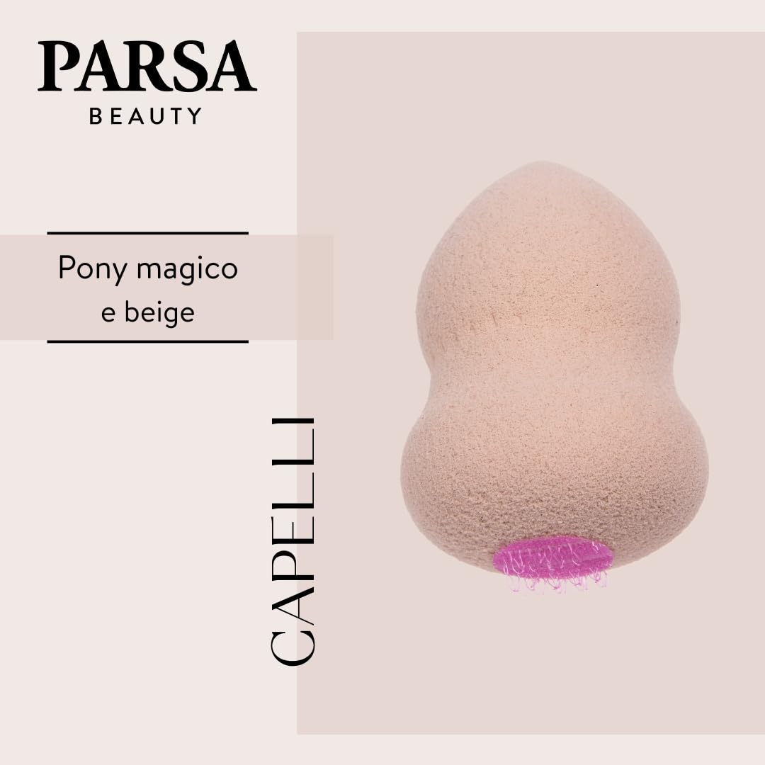PARSA Beauty Magic Pony – Cono per capelli color crema per capelli biondi e castano chiaro – Accessori capelli per il volume della coda di cavallo – Cuscino invisibile per capelli sottili