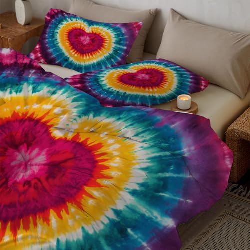 Housse de couette microfibre texture hippie douce et résistante - 5