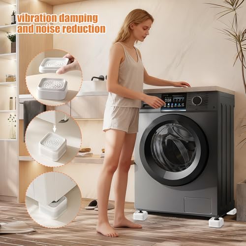 Elevadores de muebles para cama, sofá y armario con soporte ajustable de 4 bloques 6