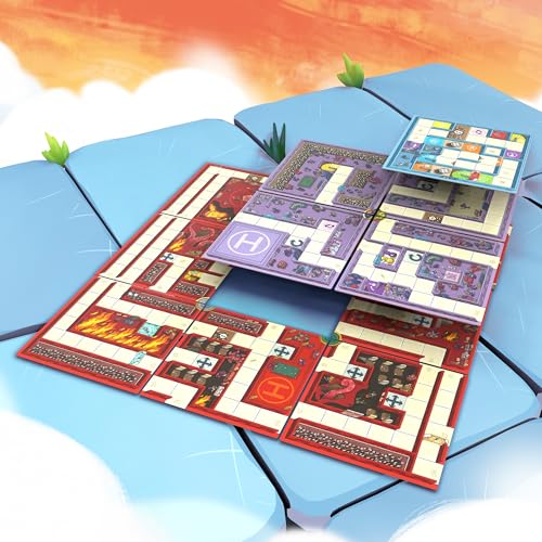 Magic Maze Tower Puzzle aventura 91 desafíos 1-4 jugadores miniatura 5