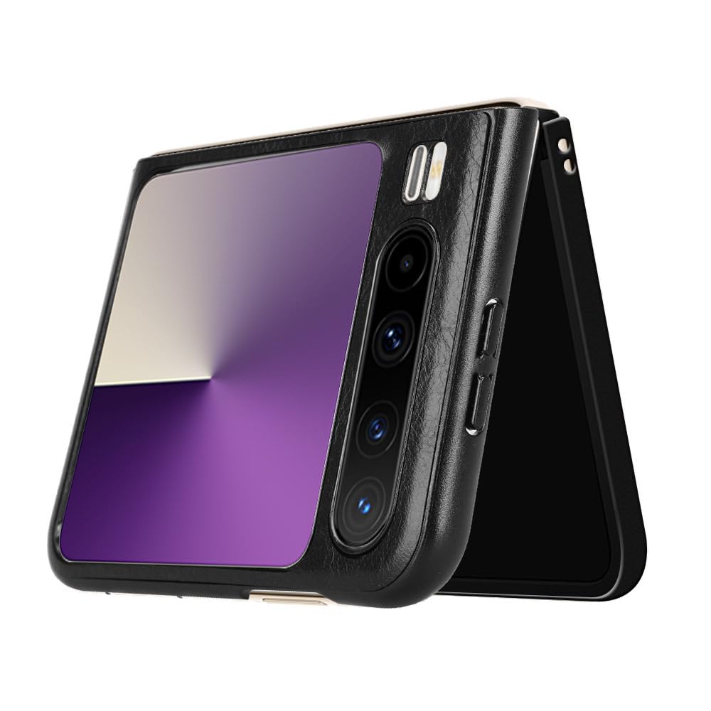 Ultracienkie etui do Huawei Pura X, matowe etui na telefon komórkowy, skórzane, odporne na pozostawianie odcisków palców, antypoślizgowe, miękkie etui ochronne, czarne, Pura X