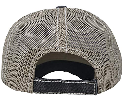 Image of Funky Junque Womens Baseball Cap Distressed Vintage Unconstructed Embroidered Dad Hat