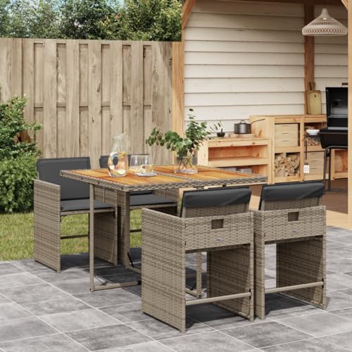 Materiale durevole: la resina intrecciata conosciuta anche come polyrattan, è un materiale sintetico resistente e a bassa manutenzione che assomiglia al rattan naturale.