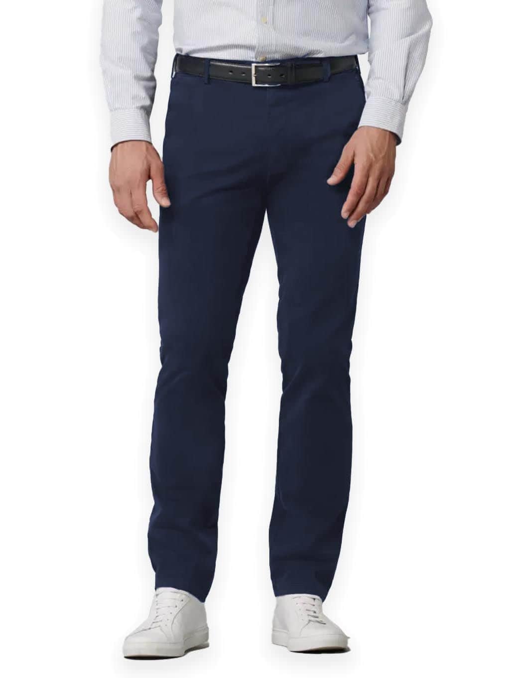 MEYER - Chino Trousers - Roma - Luxury Cotton – Mid Blue (38W 32L)