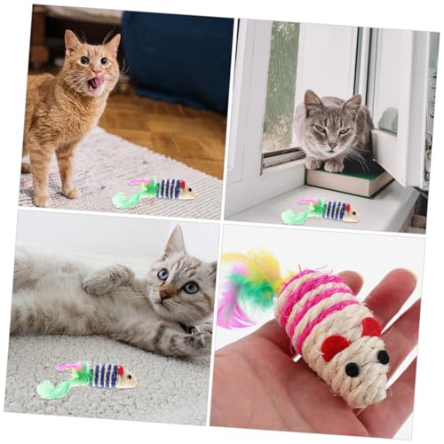 Juguetes interactivos para gatitos con sisal para masticar y catnip 3