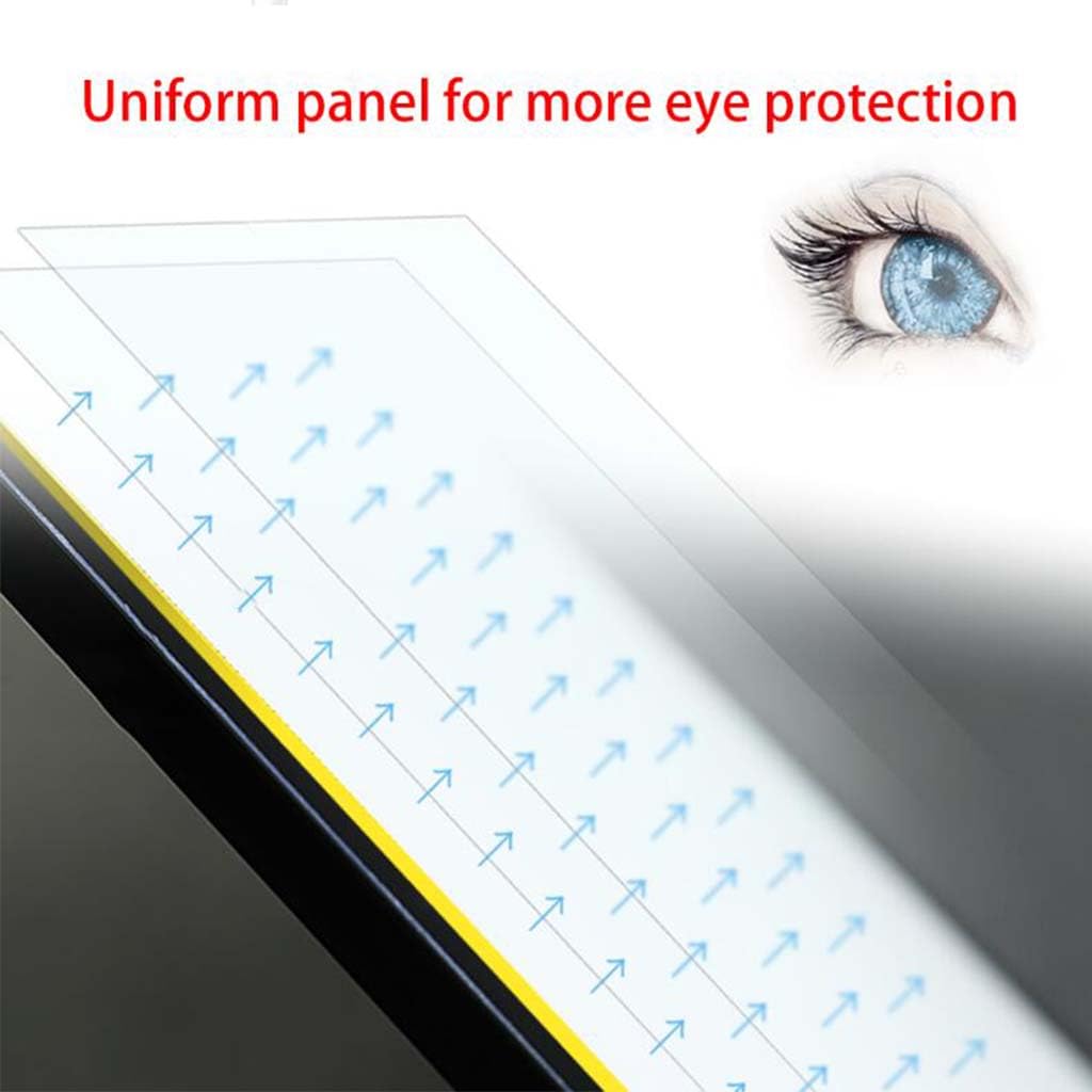 Wmarking UK Tablette Lumineuse, 3 Couleurs Dimmable Ultre-Mince LED Planche À Dessin avec Ligne D'échelle Précise Table Lumineuse Blueprint