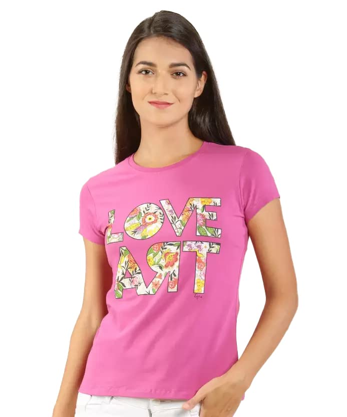 Image of Lyra Women's Cotton Regular Fit T-Shirt