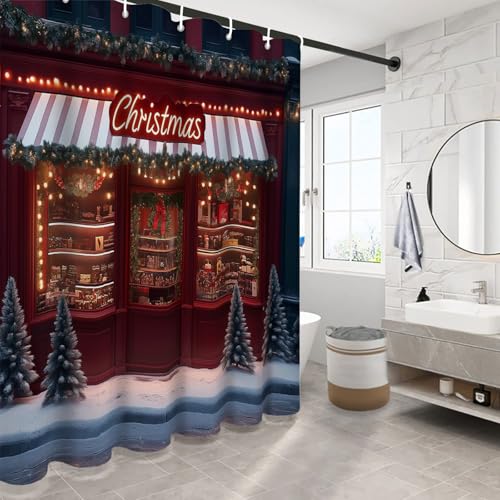 Rideau de douche polyester lavable à ourlet lesté anti-adhérence 180x200 - 5