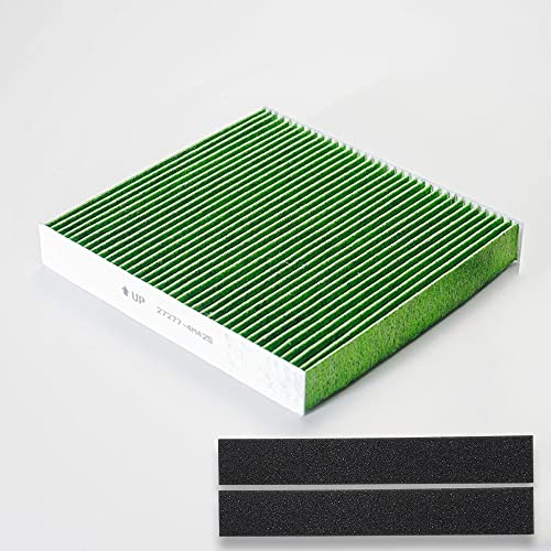 シェアスタイル 車両用 エアコンフィルター 4層 活性炭使用 長さ19.8cm 幅21.4cm 厚さ3cm セレナC24 スカイライン アウトランダー ティアナ ティーノ AD バン デリカD5 X-TRAIL エクストレイル T30 T31 互換品 Eタ