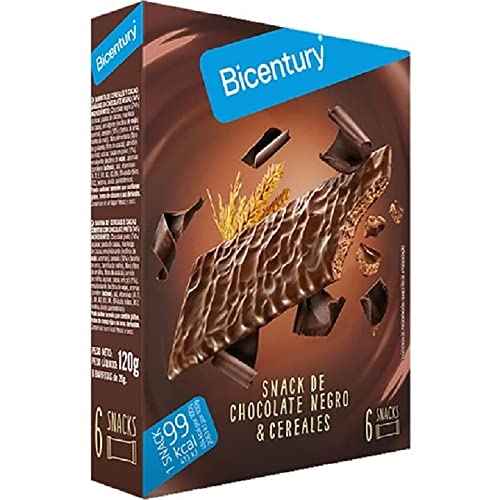 Bicentury Snack De Chocolate Negro & Cereales -6Uds- , 120 g