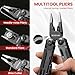 WOBANK Multitool, 33-in-1 Stainless Steel Multi Tool Pliers with Screwdriver Sleeve, Damascus Pocket Knife, Nylon Sheath for Outdoor, Survival, Camping, Hiking, Simple Repair