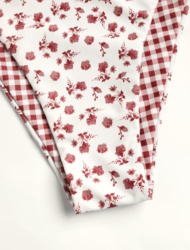 Image of ZAFUL Women's Triangle Bikini Floral String Bikini Set Two Piece Swimsuit Bathing Suits