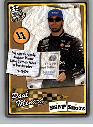 2007 Press Pass Snapshots #SS29 Paul Menard NM-MT Dale Earnhardt Inc.
