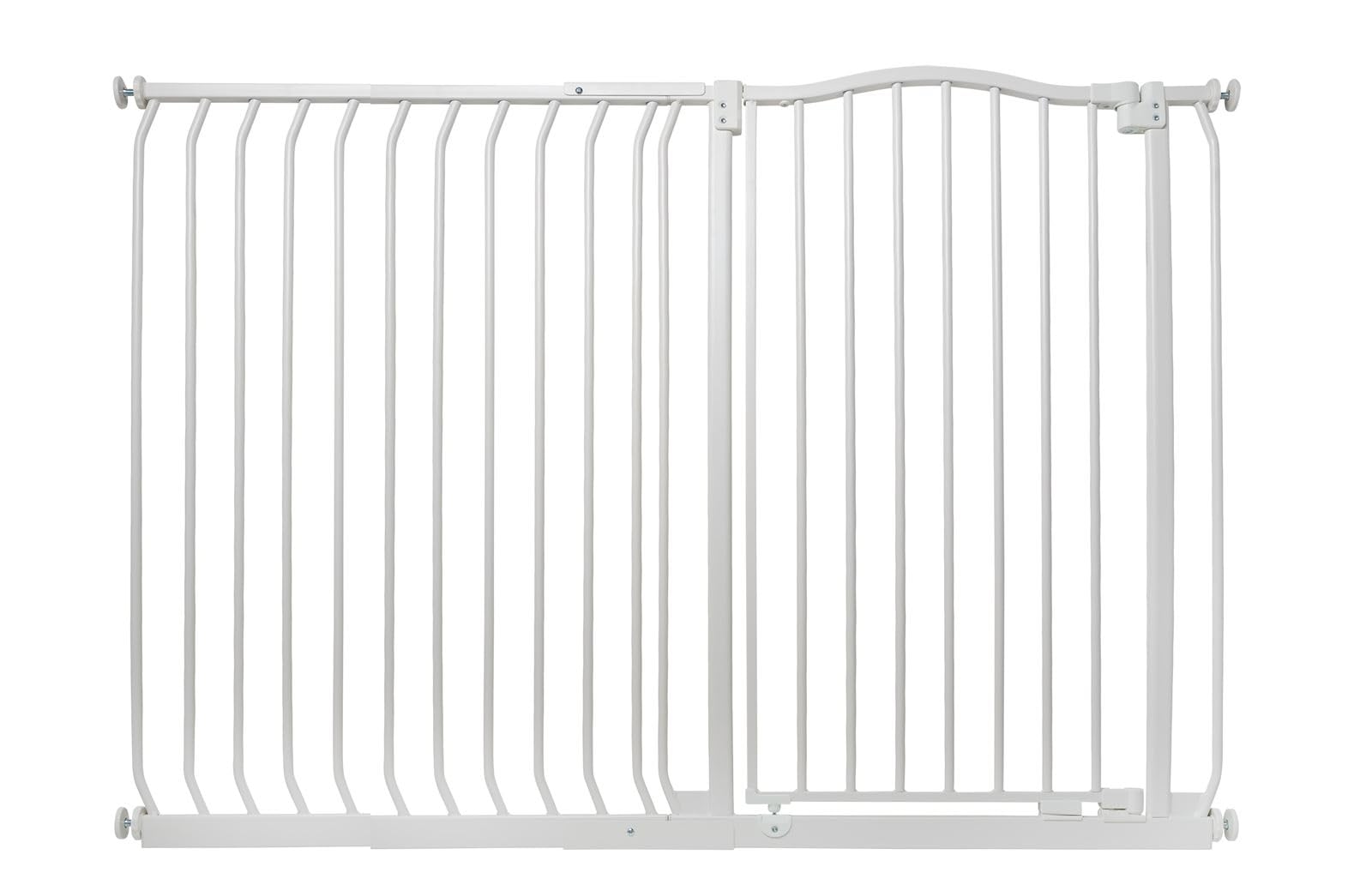 (Matt 134Cm - 143Cm) Extra Tall Curved Top Gate White Safetots