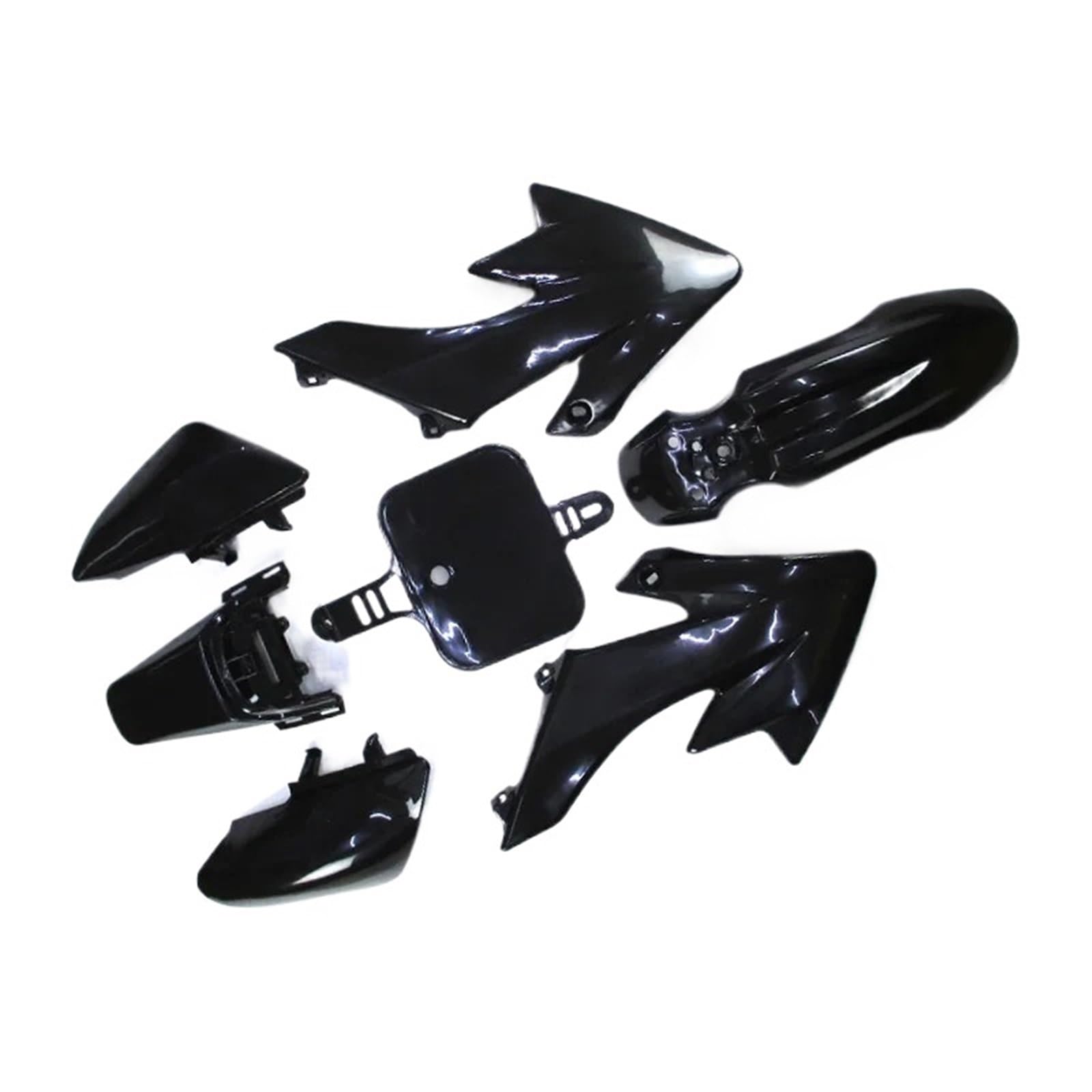 DGHBNP Motorbike Cowls Fit For XR50 CRF50 50cc 70cc 90cc 110cc 125cc 140cc 150cc 160cc Pit Dirt Trail Bike Fairing Fender Kits Hump Tail Fairing(Black)