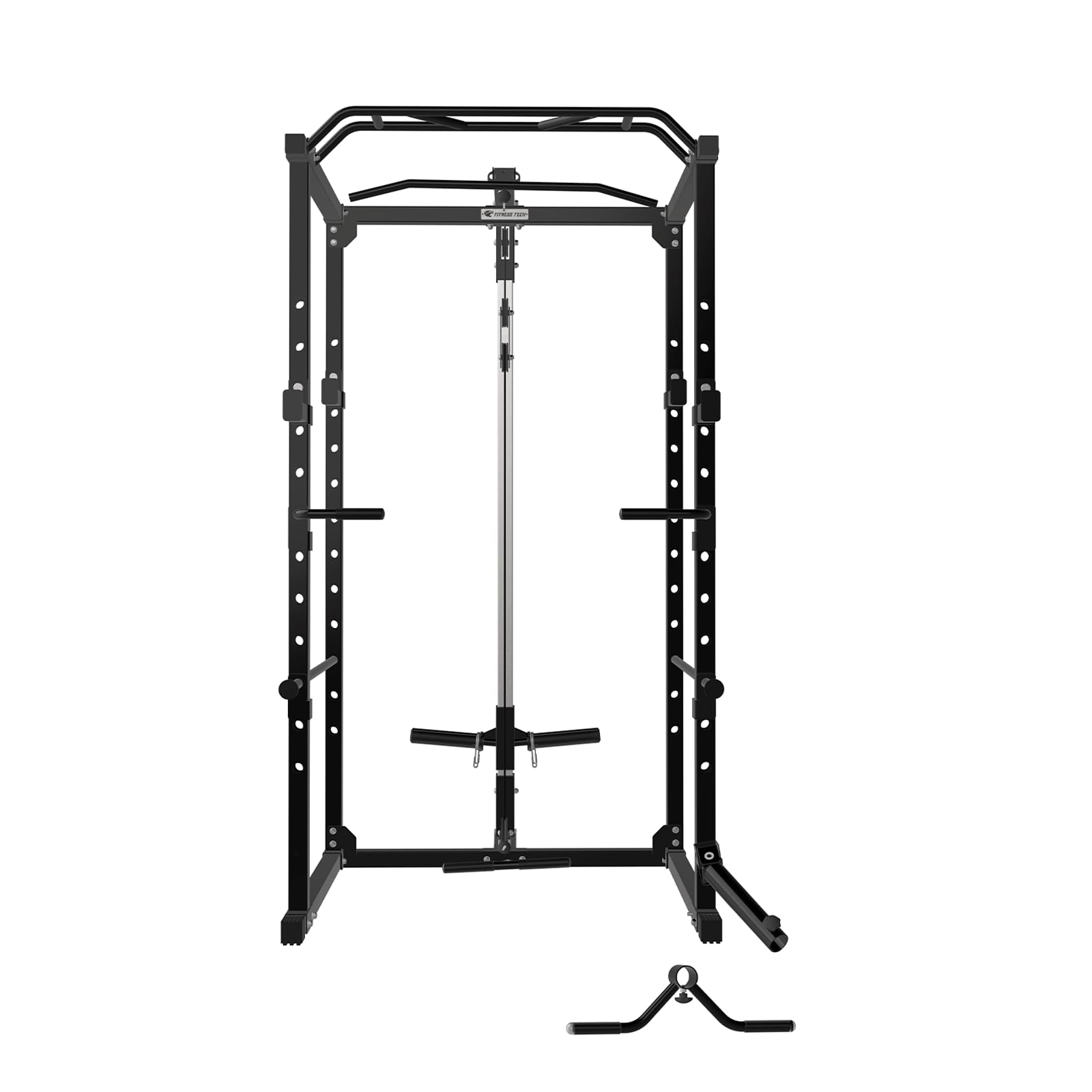 Multiestación de Fuerza Rack de musculación, Power Rack Squat, Jaula de Sentadillas, Equipo de Ejercicio de musculación, Gimnasio en Casa,114 x 140 x 220 cm