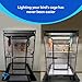 HappyBird Lighting Bird Cage Light with Chew Guard - Full Spectrum LED Pet Light - Simulates Natural Environment - Safe for Hookbill Birds – Easy to Install - (24