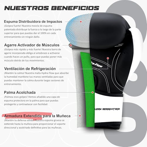 Guantes de boxeo Starpro C20 de cuero PU duradero para todo pesaje 3