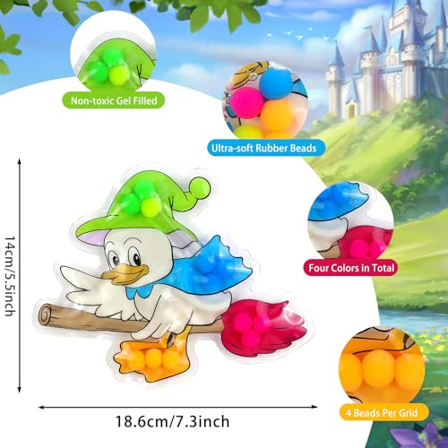 Image of Color Sorting Sensory Toys - Magic Duck Preschool Learning Color Matching Toy, Montessori Toddler Learning Educational Activities Fine Motor Skills Calm Down for Kids Ages 3-5