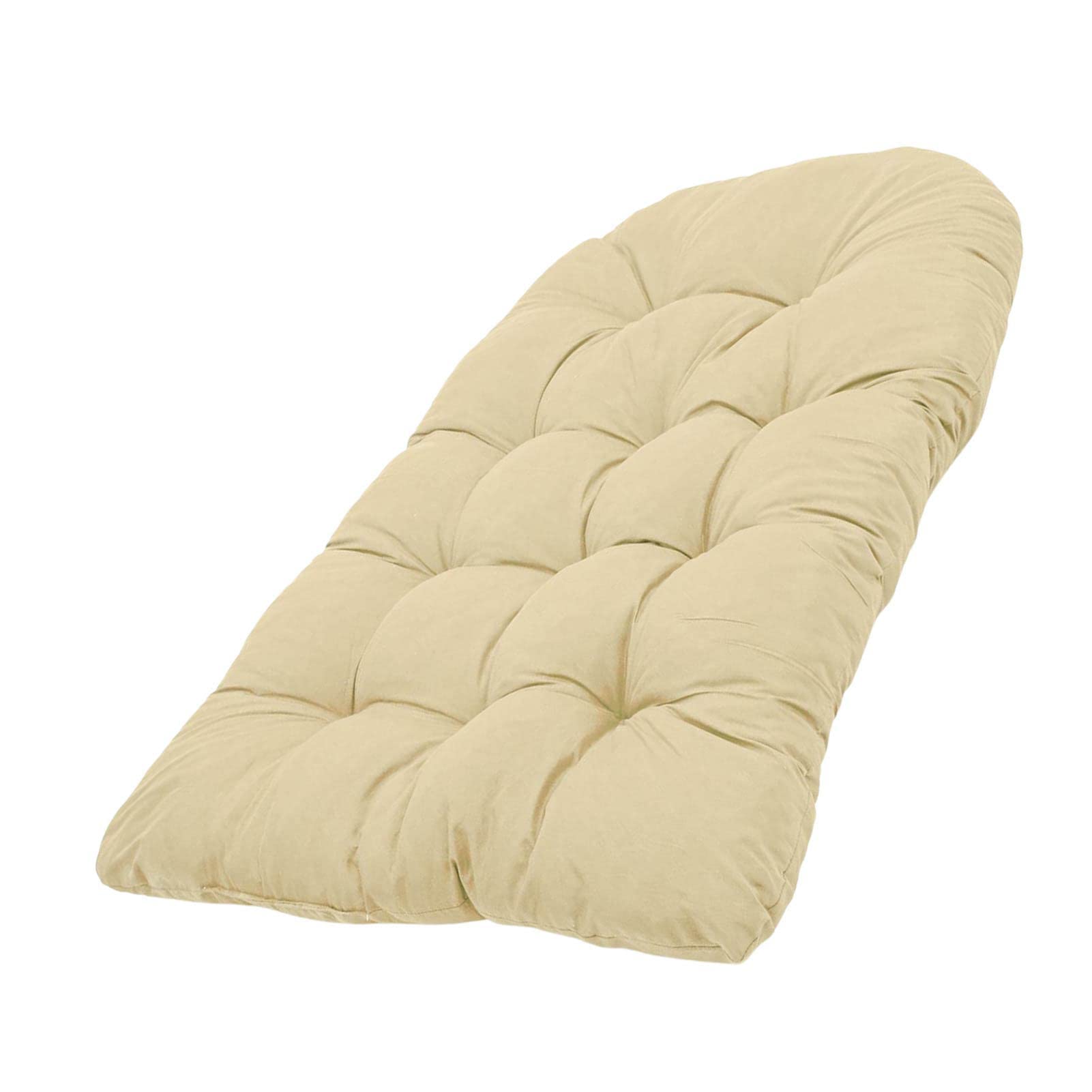 Silla colgante Cush 120 x 80 cm, impermeable y resistente a los rayos UV, cojín redondo para asiento y respaldo para silla de huevo, accesorios de hamaca de poliratán