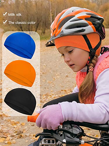 Geyoga 6 Pcs Skull Cap for Kids Youth Wave Cap Helmet Liner for Sport Football Basketball Ski Cycling Outdoor Activities (Multicolor)2