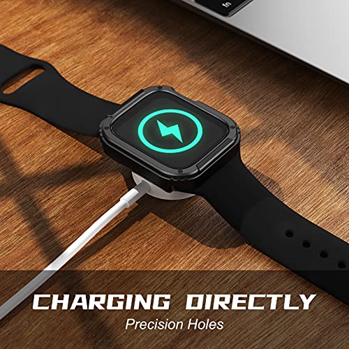 Adepoy 2 Pack Rugged Case Compatible For Apple Watch 42Mm Series 3/2/1 With Tempered Glass Screen Protector, Military All Around Hard Tpu Protective Cover Case Shockproof Bumper For Iwatch Men 42Mm #TOP5