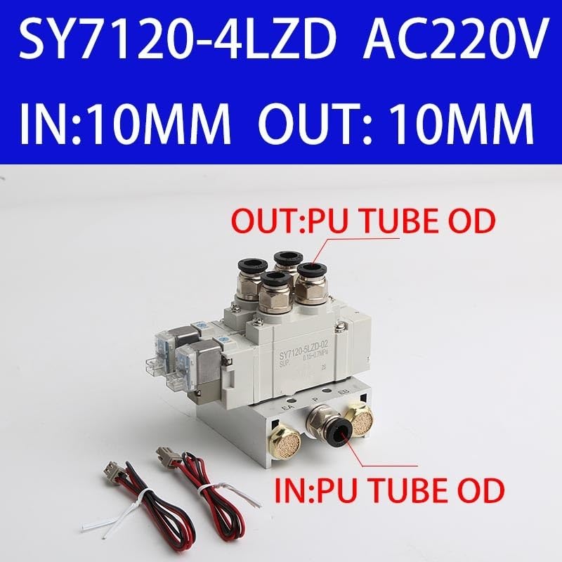 Électrovanne combinée SY7120-4LZD vanne commande cylindre pneumatique