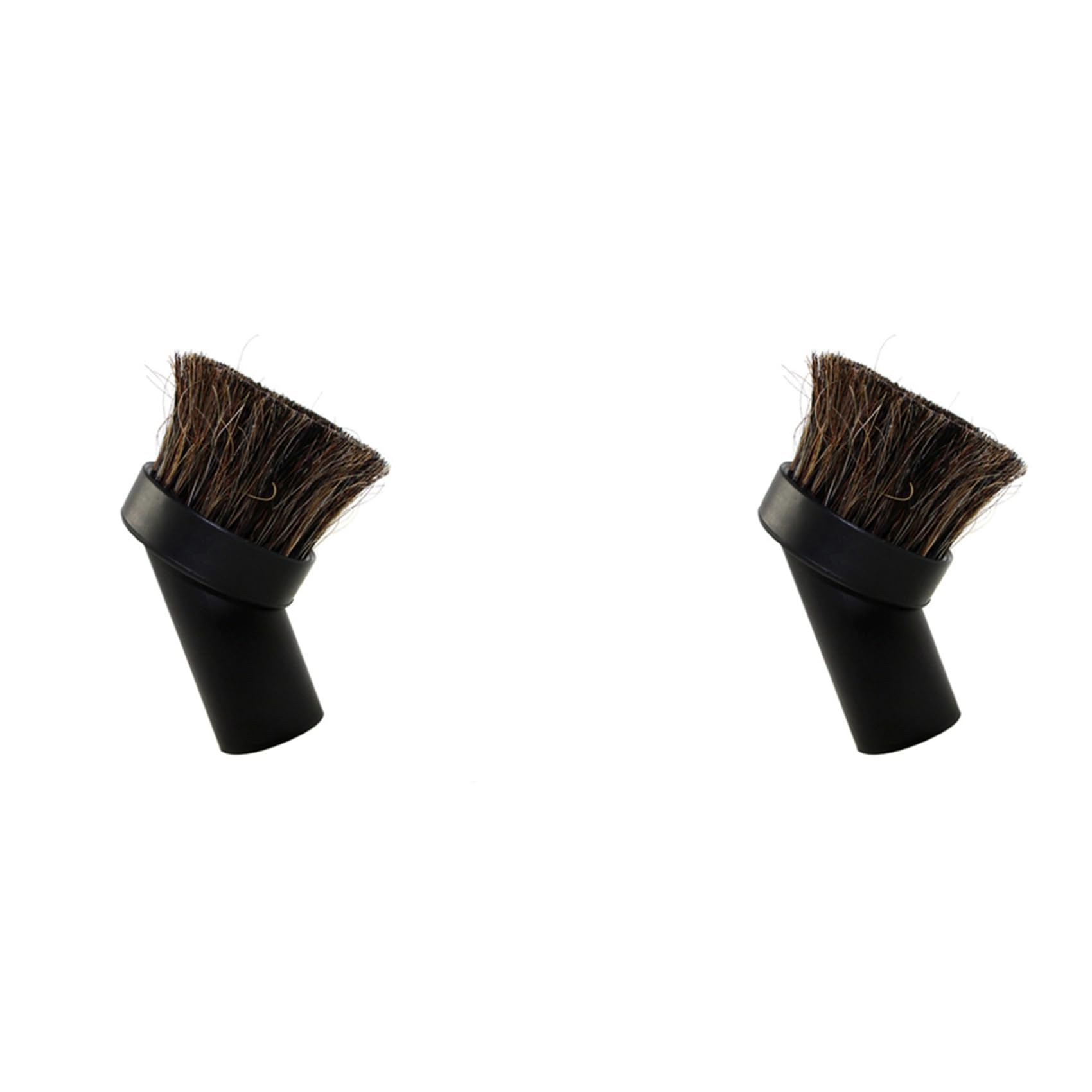 Hndhbfgrt 2pcs 36mm Head Brush Head Suction Head Mixed Horse Hair Round Brush for Inner Diameter 32mm