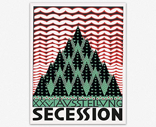 Affiche Art Nouveau Vienna Secession Wallbuddy sublimez votre salon ou bureau 30x40