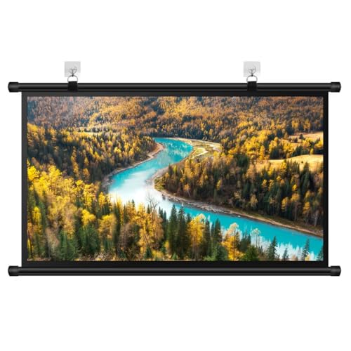 Schermo Proiettore Avvolgibile 60 Pollici Schermi di Proiezione 72 Pollici