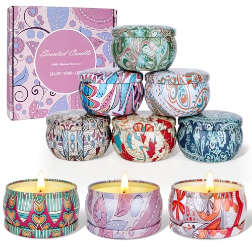Juego de Velas Aromáticas Navidad 9X2.2OZ, Cera de Soja