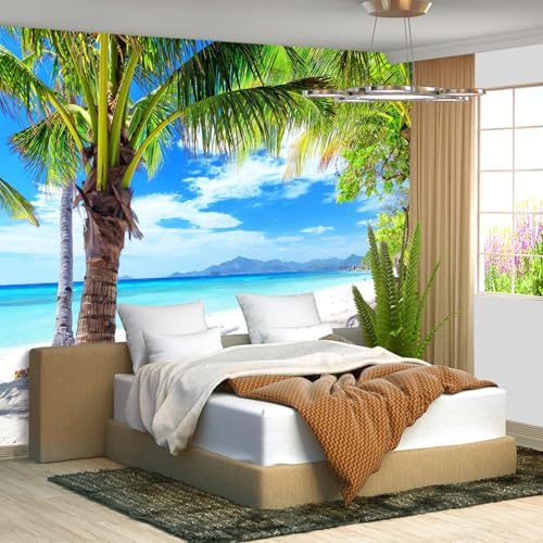 Fightal - Beach Mural Ocean Backgrounds Coastal Beachy Wallpaper Extra