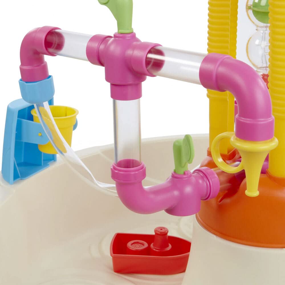 deAO Tavolo da Sabbia e Acqua per Bambini, Giochi da Sabbiera Esterno e Giardino con accessori, Sicurezza e Creatività, Ideale per Spiaggia e Cas