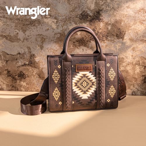 Image of Wrangler Tote Bag for Women Western Purse and Aztec Satchel Handbag