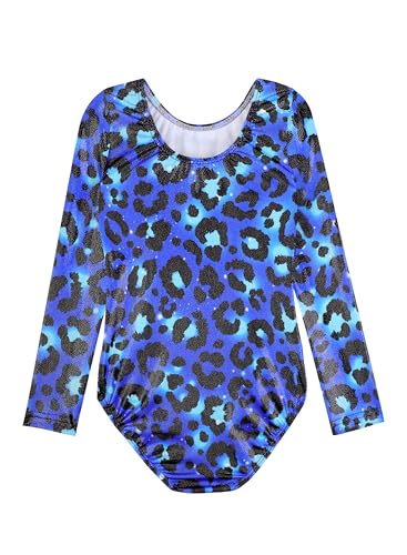 HOZIY Long Sleeve Leotards for Girls Gymnastics Kids Toddler Tumbling Outfits Floral Unicorn Galaxy Rainbow Stripe Pattern