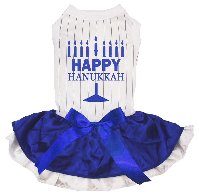Robe pour chien Hanukkah idéale pour les soirées de fête en famille et photos souvenirs