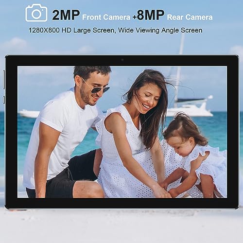 Image of Android 13 Tablet with Keyboard 8GB RAM + 128GB ROM /1TB Expandable, 10 inch 2-in-1 Tablets, 2.0GHz Quad Core CPU, 1280x800 HD IPS Display, WiFi 6 BT 5.0 Tablet 2.4