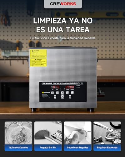 Creworks Ultraschallreinigungsgerät 10 Liter für vielseitige Anwendungen