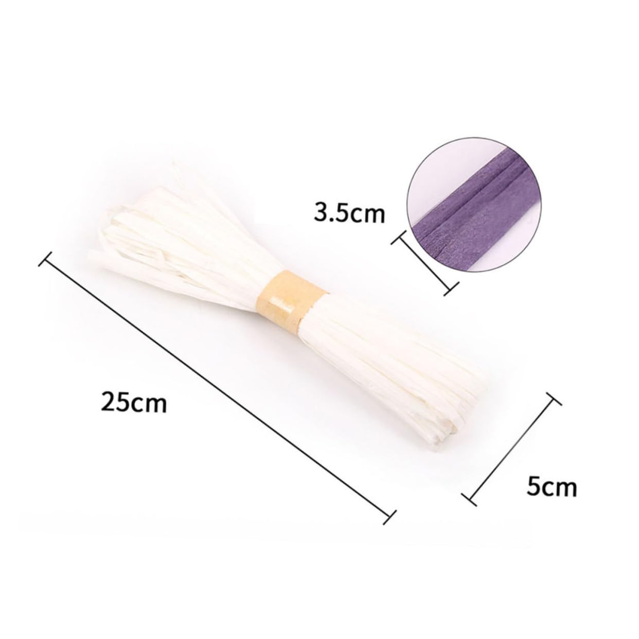 Uonlytech 6pcs Colorful Braided Paper Rope for DIY Crafts Durable Twisted Twine String White for Wrapping Decorating and Bundling Projects