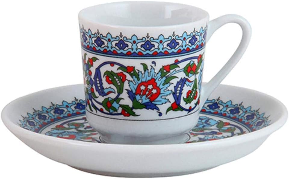 Buy Turkish Coffee Cups Set, Espresso Cups Set, Porcelain Fancy