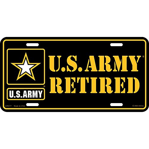 Plaque américaine armée retraite souvenir militaire US Army pour collectionneur