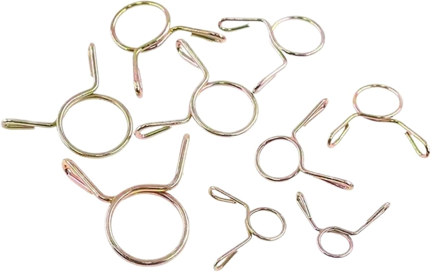 Hose Clamp 290Pcs Air Tubing Hose Clamps Adjustable Fuel Tube Water Pipe Fixed Clip Assortment Kit 5-13MM Zinc Plated Clips For Creating Leak proof Seal For Various Hoses