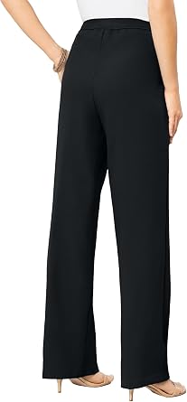 Roaman's Wide-Leg Bend Over Pant